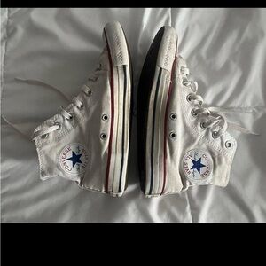 Converse White High-Top Sneakers